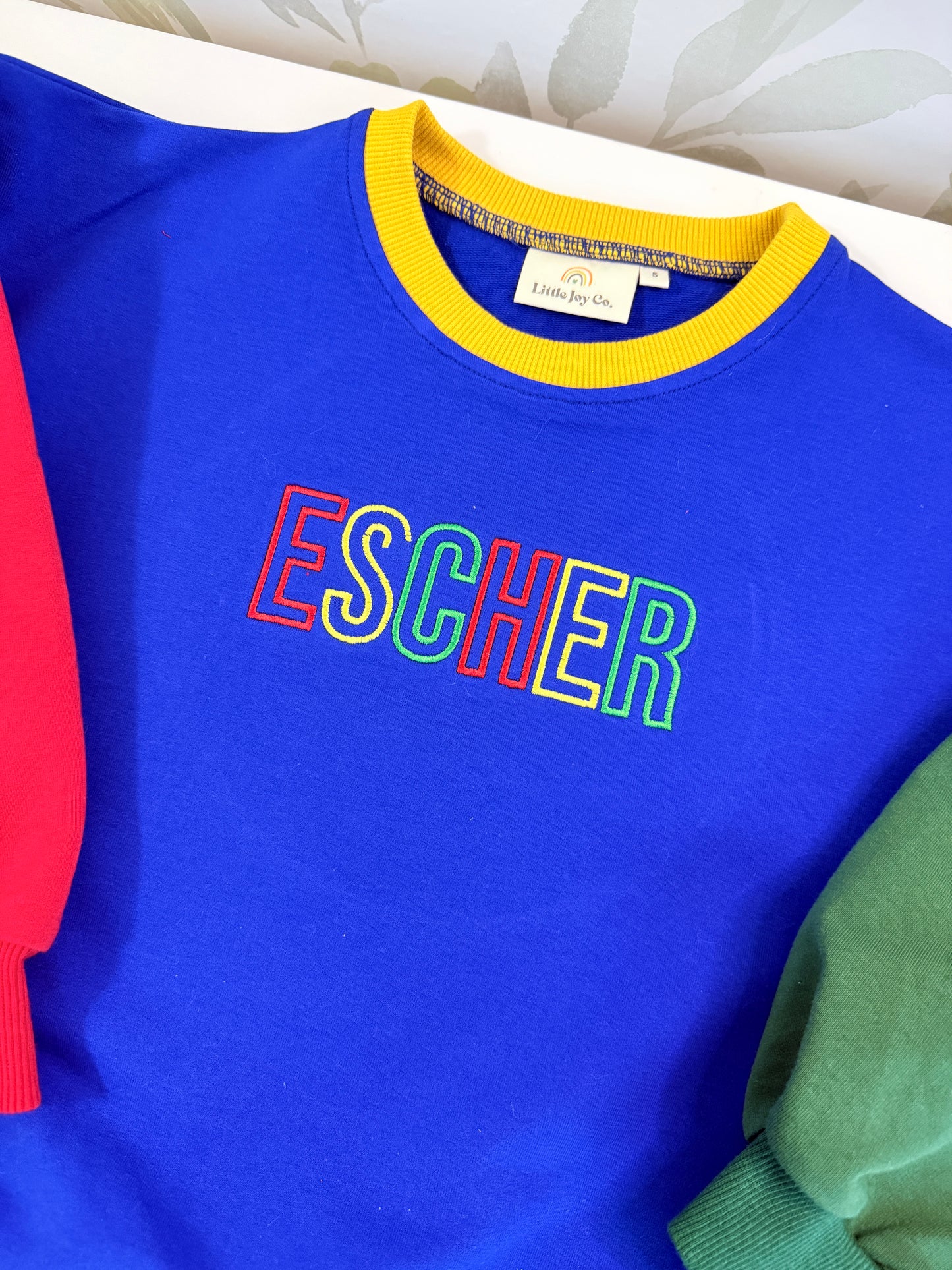 90s Colorblock Crewneck Sweatshirt