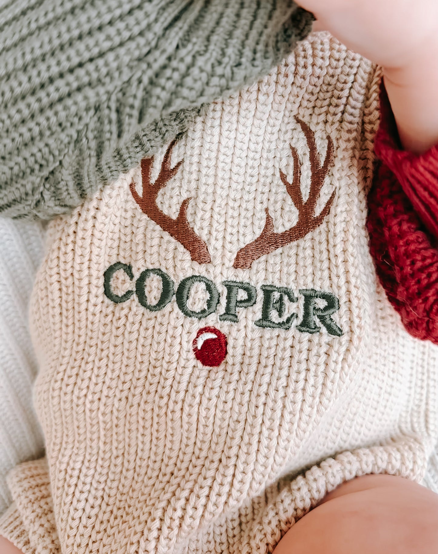 Christmas Colorblock Knit Sweater Romper