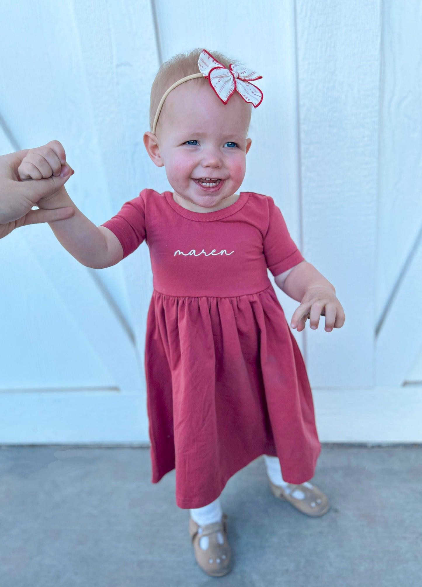 Organic Cotton Twirl Dress - Christmas