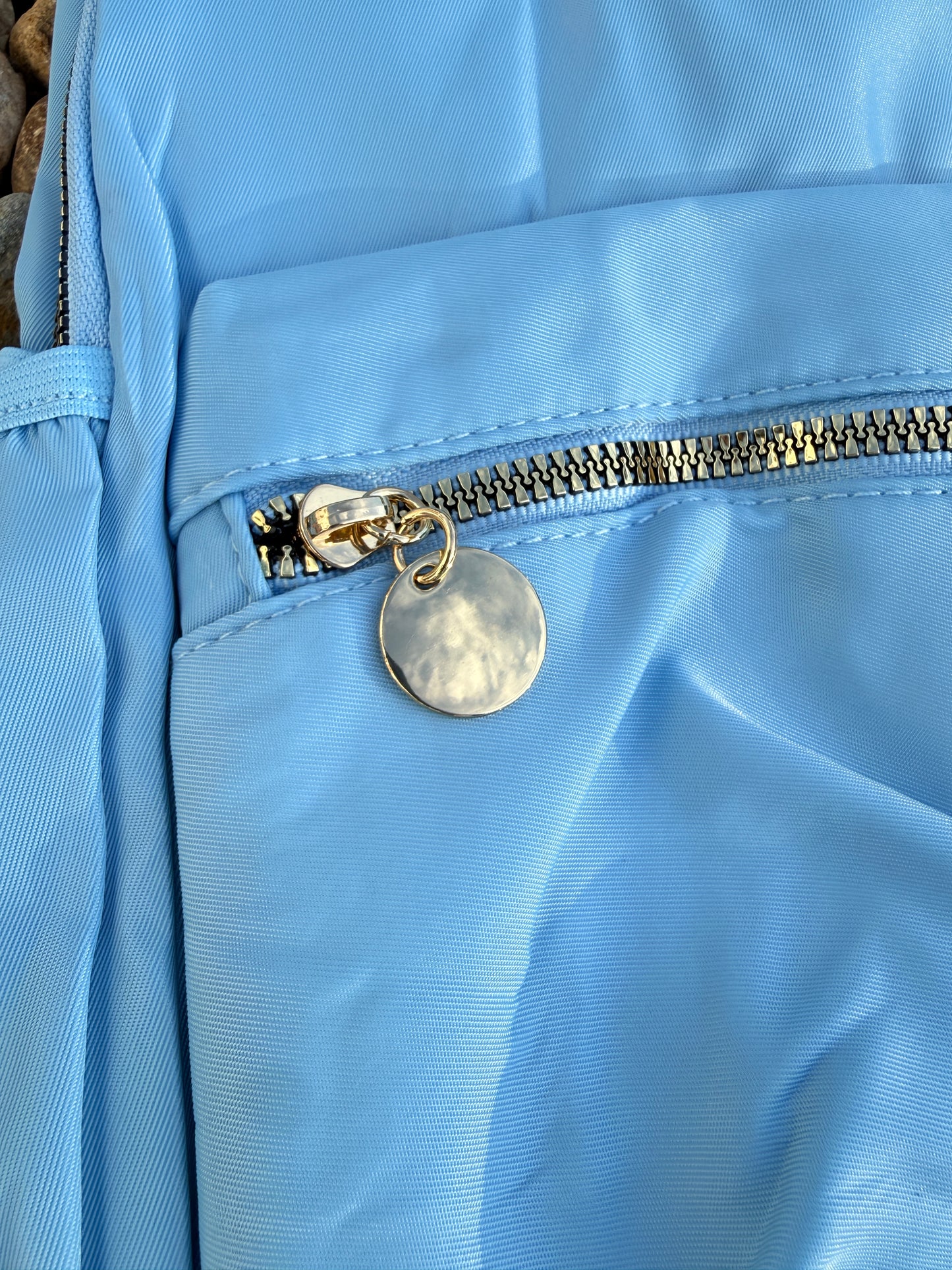 Solid Color Backpack - Blue, Black or Teal