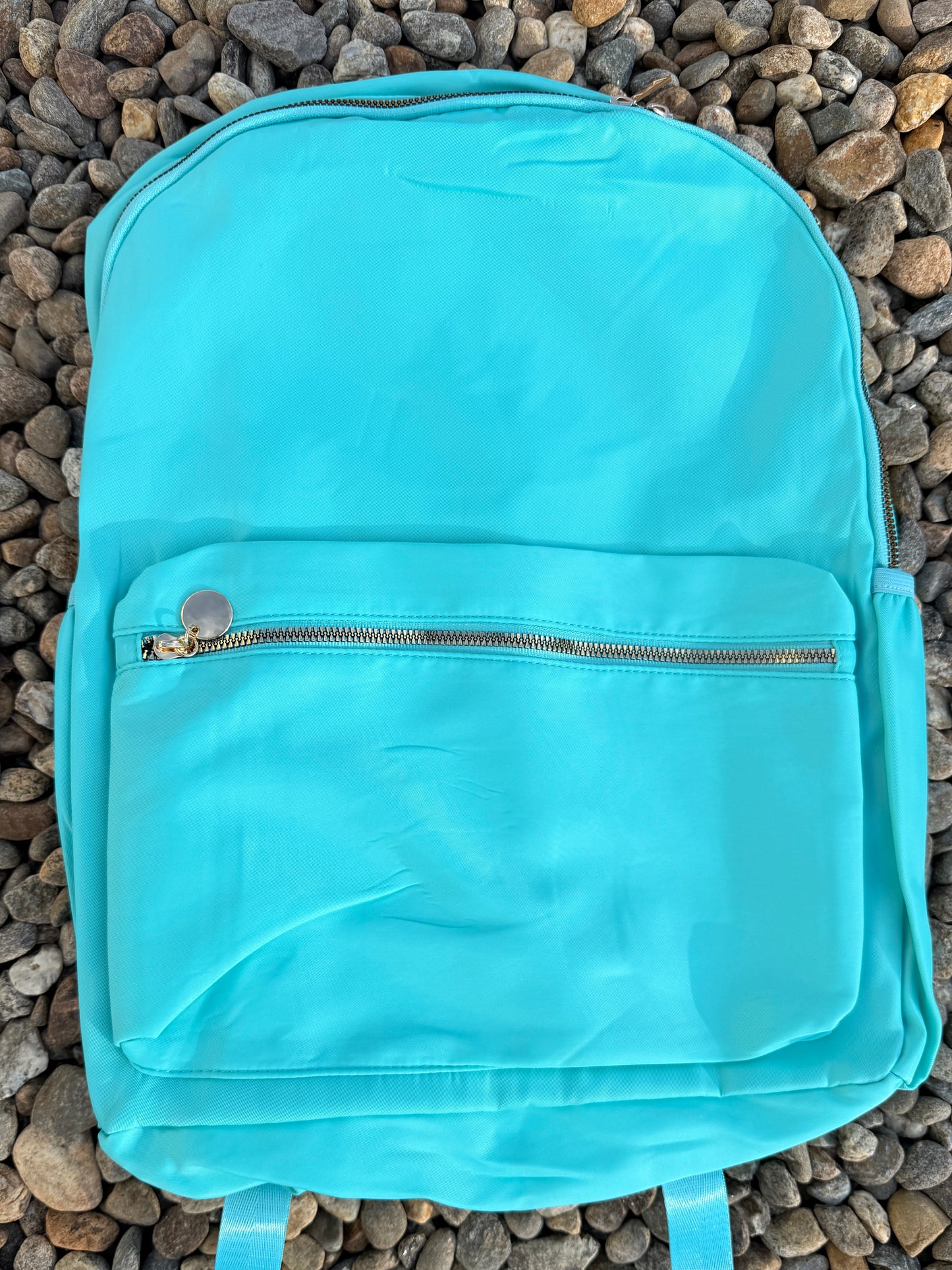 Solid Color Backpack - Blue, Black or Teal