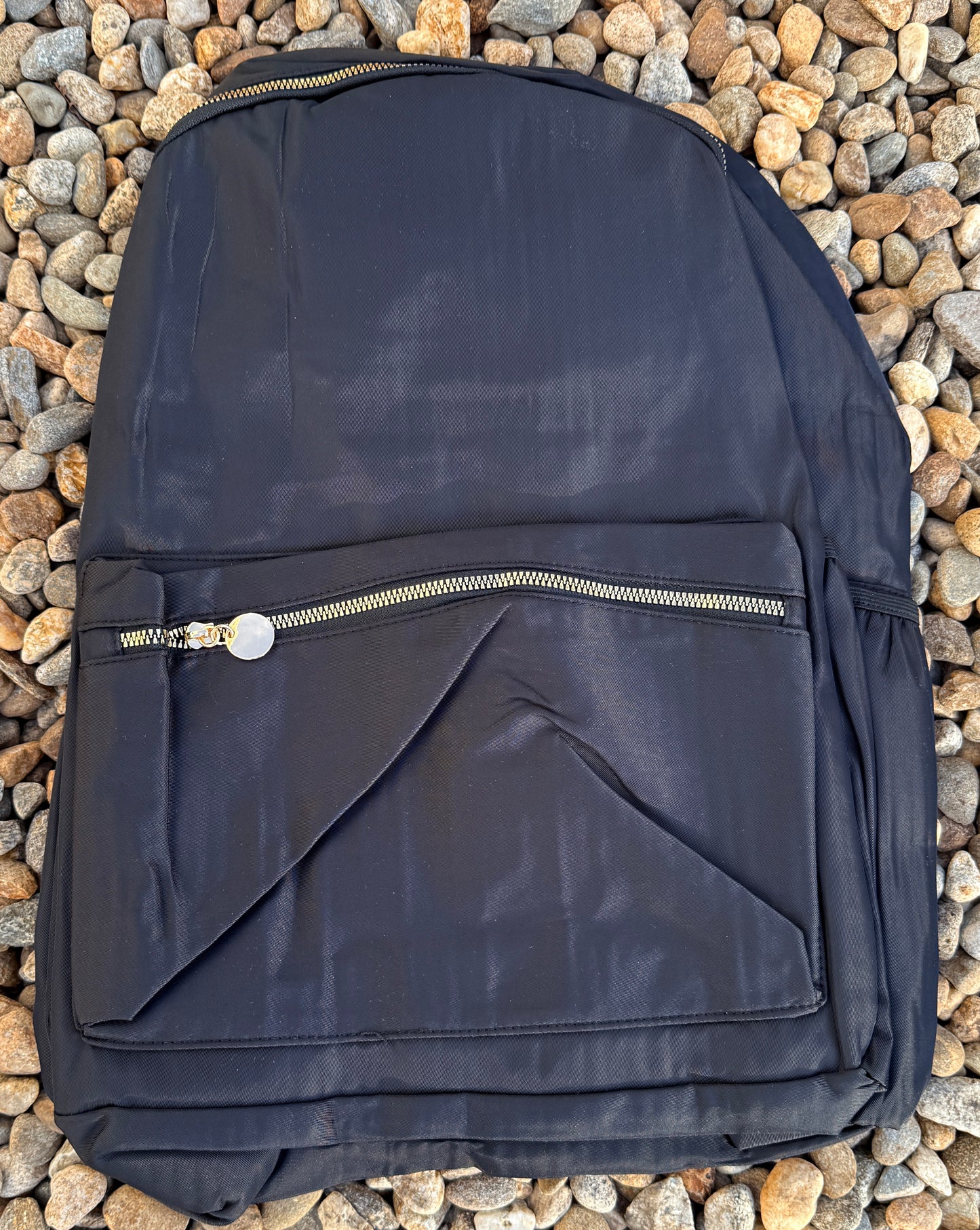 Solid Color Backpack - Blue, Black or Teal