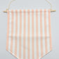Pink Striped Canvas Hanging Banner - Two Sizes