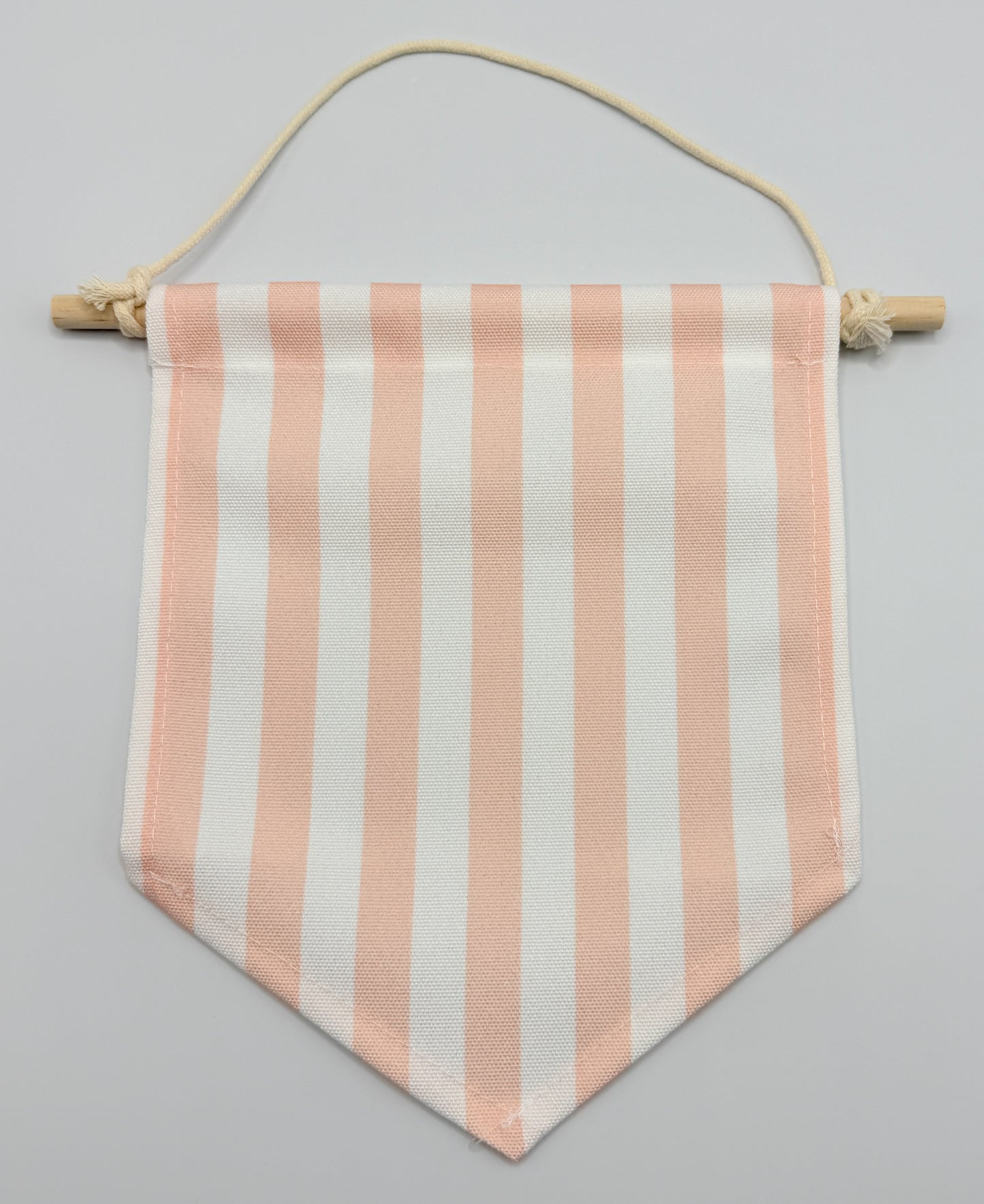 Pink Striped Canvas Hanging Banner - Two Sizes