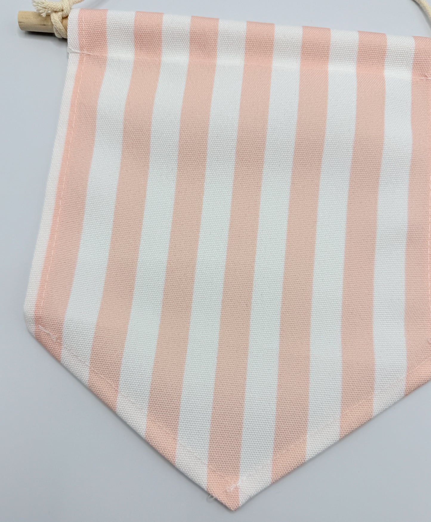 Pink Striped Canvas Hanging Banner - Two Sizes