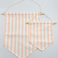 Pink Striped Canvas Hanging Banner - Two Sizes