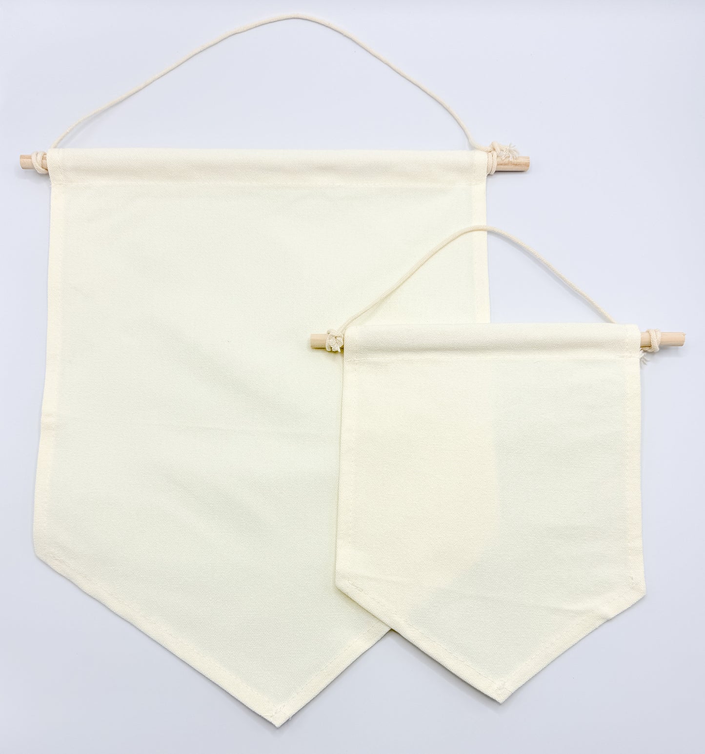 Natural Canvas Hanging Banner - Two Sizes