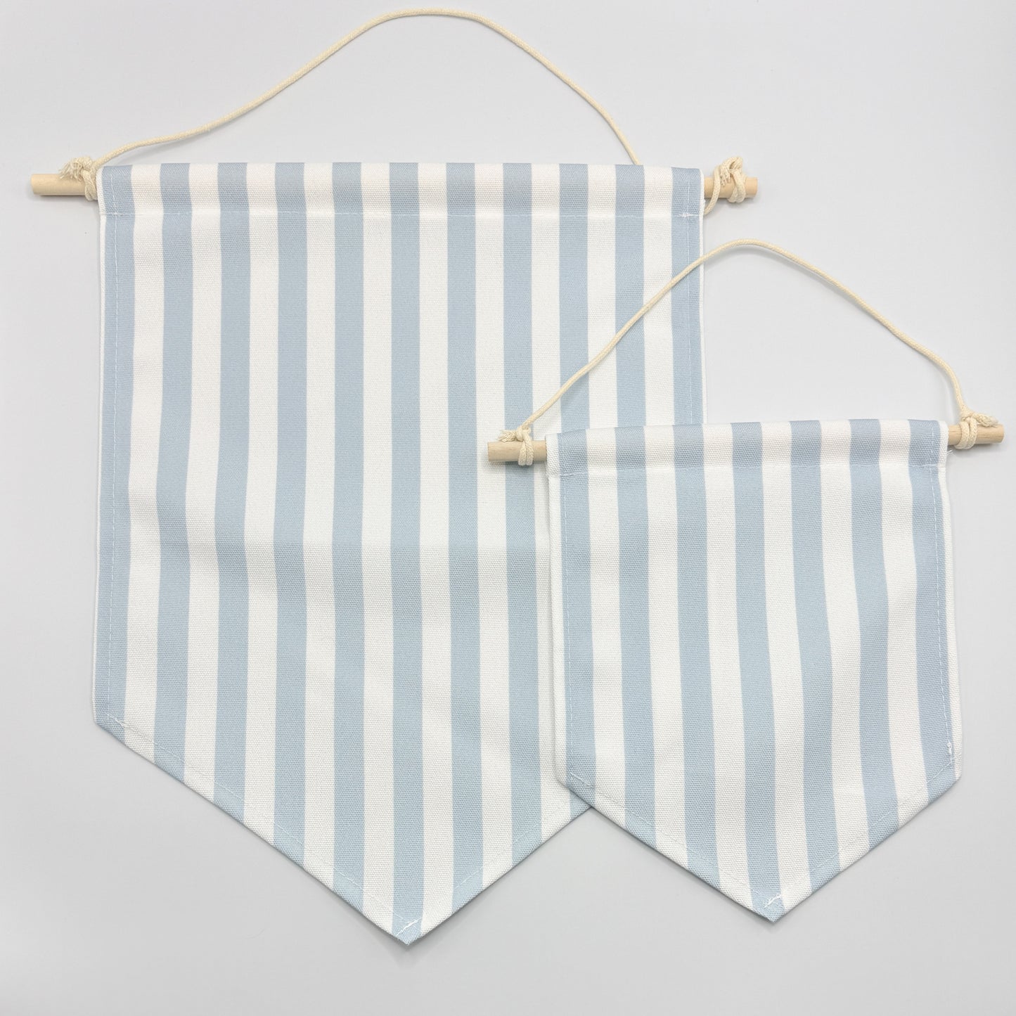 Blue Striped Canvas Hanging Banner - Two Sizes