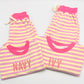 PRESALE Organic Cotton Striped Shorts Set - Pink & Yellow *end of July