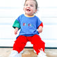 PRESALE 90s Colorblock Oversized Tee w/Optional Biker Shorts *mid-July