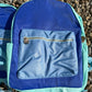 Blue & Teal Colorblock Backpack - two sizes