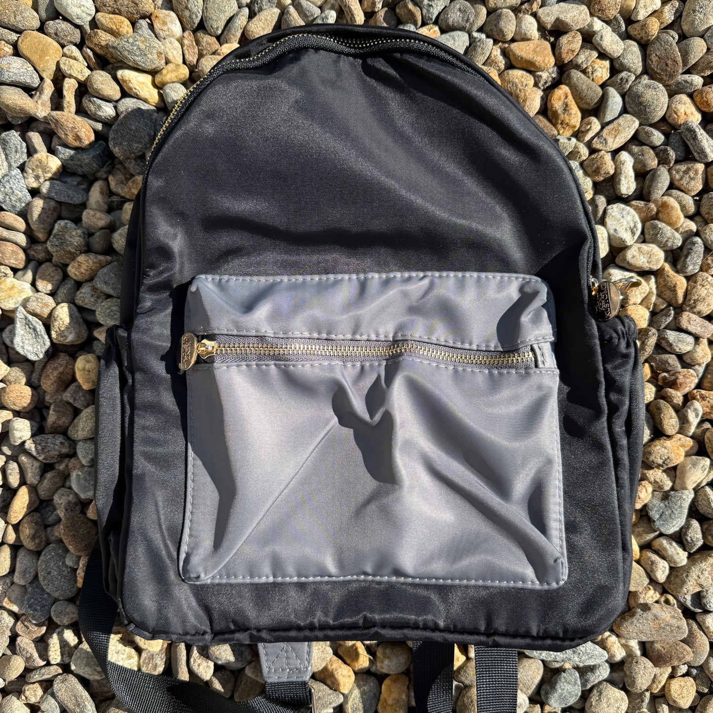 Black & Gray Colorblock Backpack - two sizes
