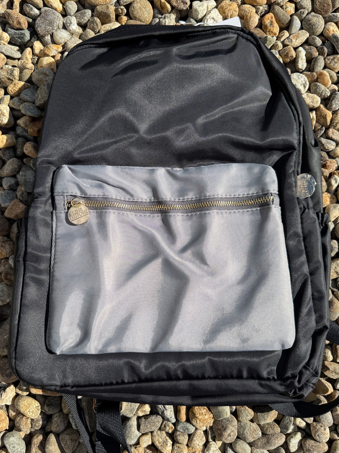 Black & Gray Colorblock Backpack - two sizes