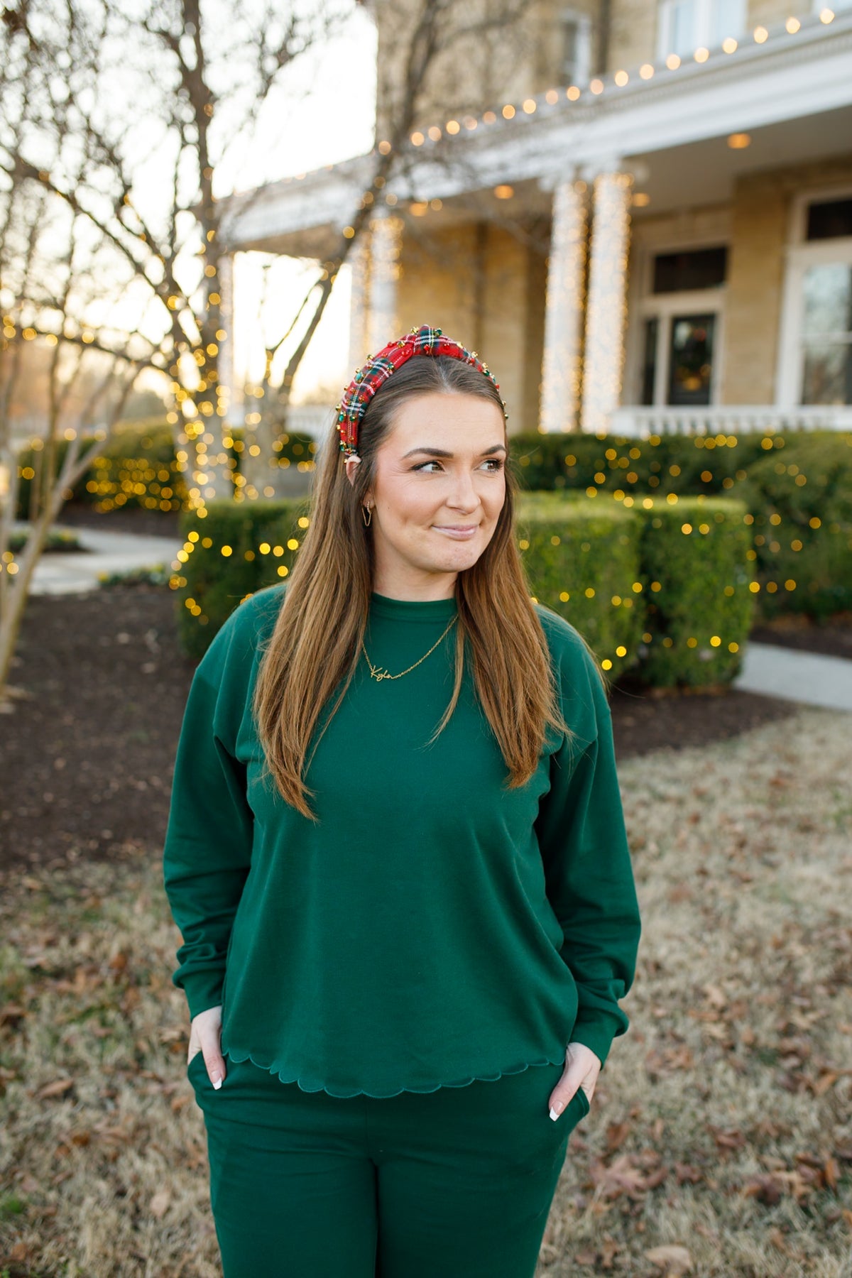 CHRISTMAS PRESALE Women's Scalloped Set - Green *mid November