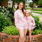 PREORDER Mommy & Me Striped Mock Neck Shorts Set *mid-September
