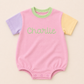 PRESALE Colorblock T-Shirt Romper - Girls *mid-July