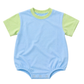 PRESALE Colorblock T-Shirt Romper - Blue & Green *mid-July