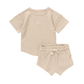 PRESALE Waffle Knit Shorts Set *mid-July