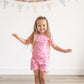 Scalloped Shorts Set - Pink or Purple