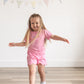 Scalloped Shorts Set - Pink or Purple