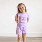 Scalloped Shorts Set - Pink or Purple