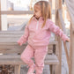 Blank Organic Cotton Quarter-Zip Set - Pink