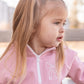 Blank Organic Cotton Quarter-Zip Set - Pink