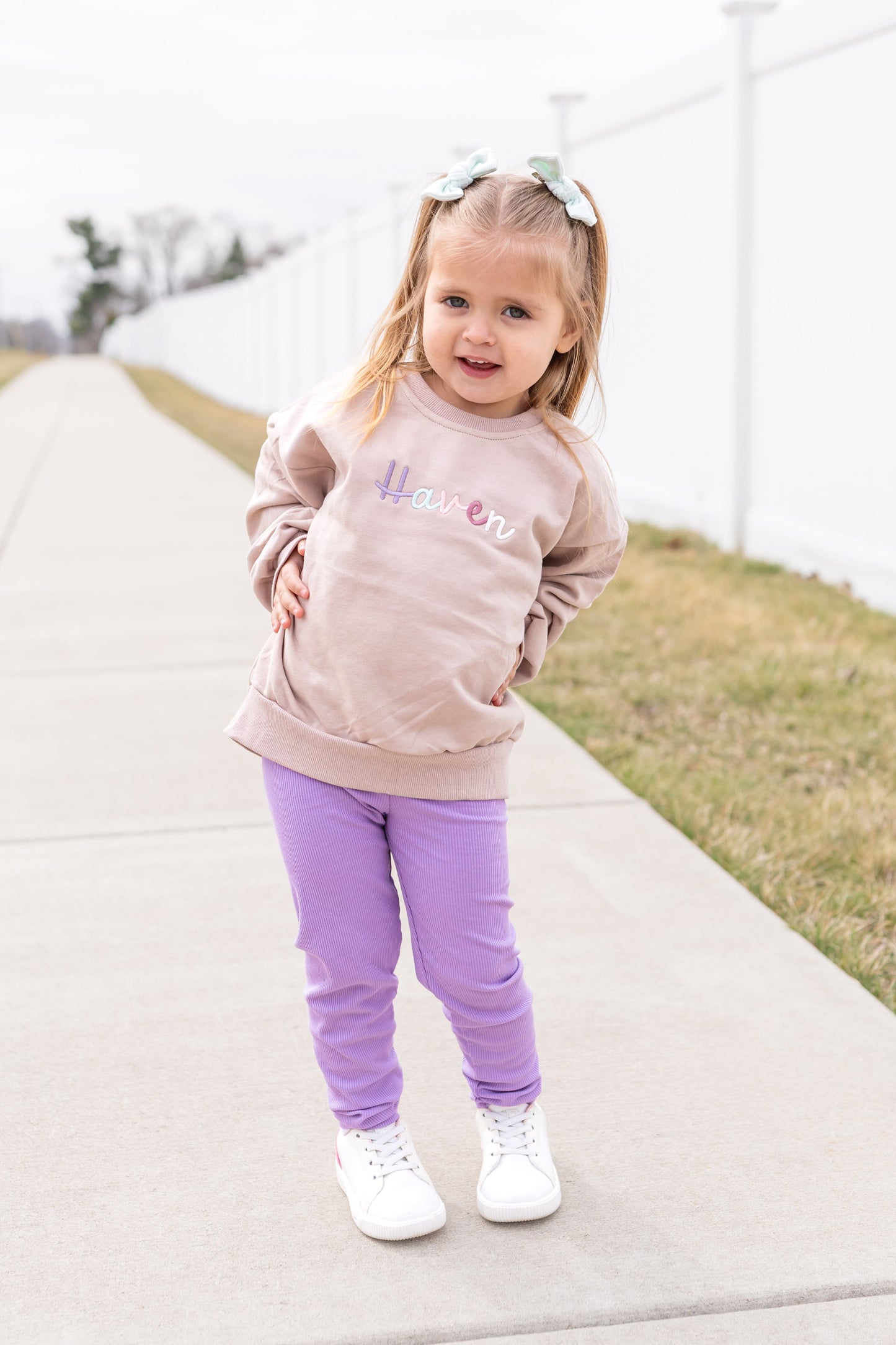 Crewneck, Hoodie or Sweatshirt Romper - Mauve