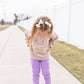 Crewneck, Hoodie or Sweatshirt Romper - Mauve