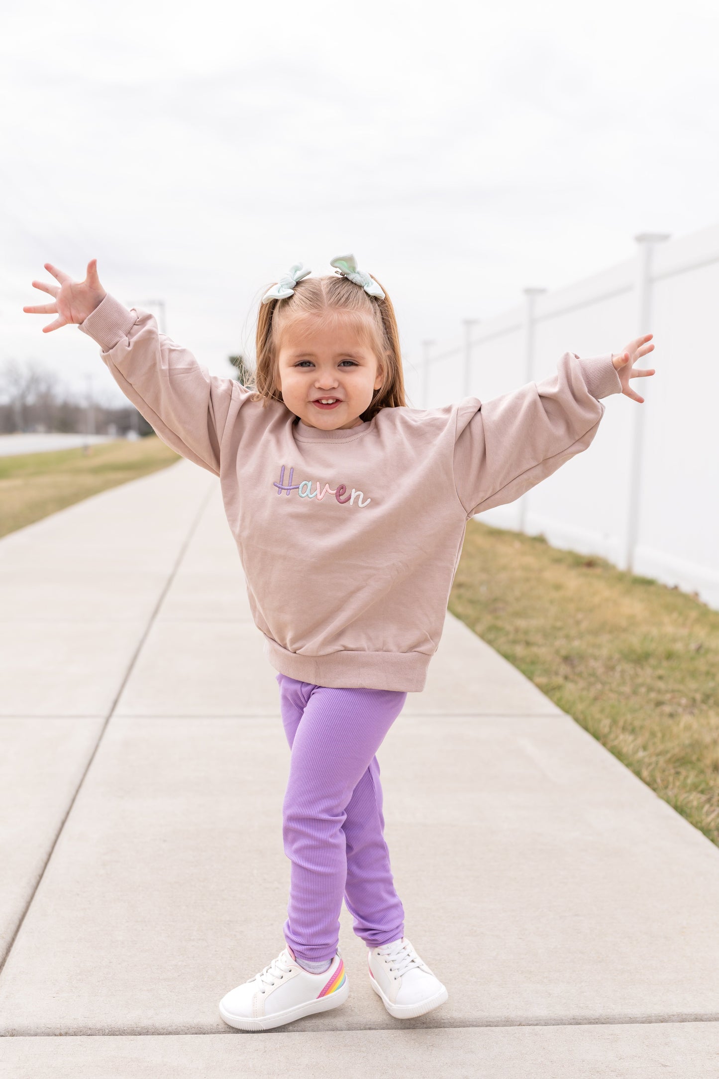 Crewneck, Hoodie or Sweatshirt Romper - Mauve