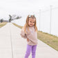 Crewneck, Hoodie or Sweatshirt Romper - Mauve