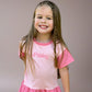 Colorblock Peplum Tee and Biker Shorts Set