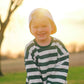 Crewneck Sweatshirt - Green & White Stripes