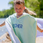Seersucker Stripe Beach Towel Poncho - more colors