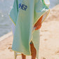 Seersucker Stripe Beach Towel Poncho - more colors