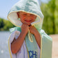 Seersucker Stripe Beach Towel Poncho - more colors
