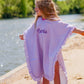 Seersucker Stripe Beach Towel Poncho - more colors
