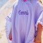 Seersucker Stripe Beach Towel Poncho - more colors