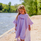 Seersucker Stripe Beach Towel Poncho - more colors