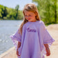 Seersucker Stripe Beach Towel Poncho - more colors