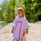 Seersucker Stripe Beach Towel Poncho - more colors