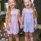 Girls Tie-Strap Striped Romper - more colors
