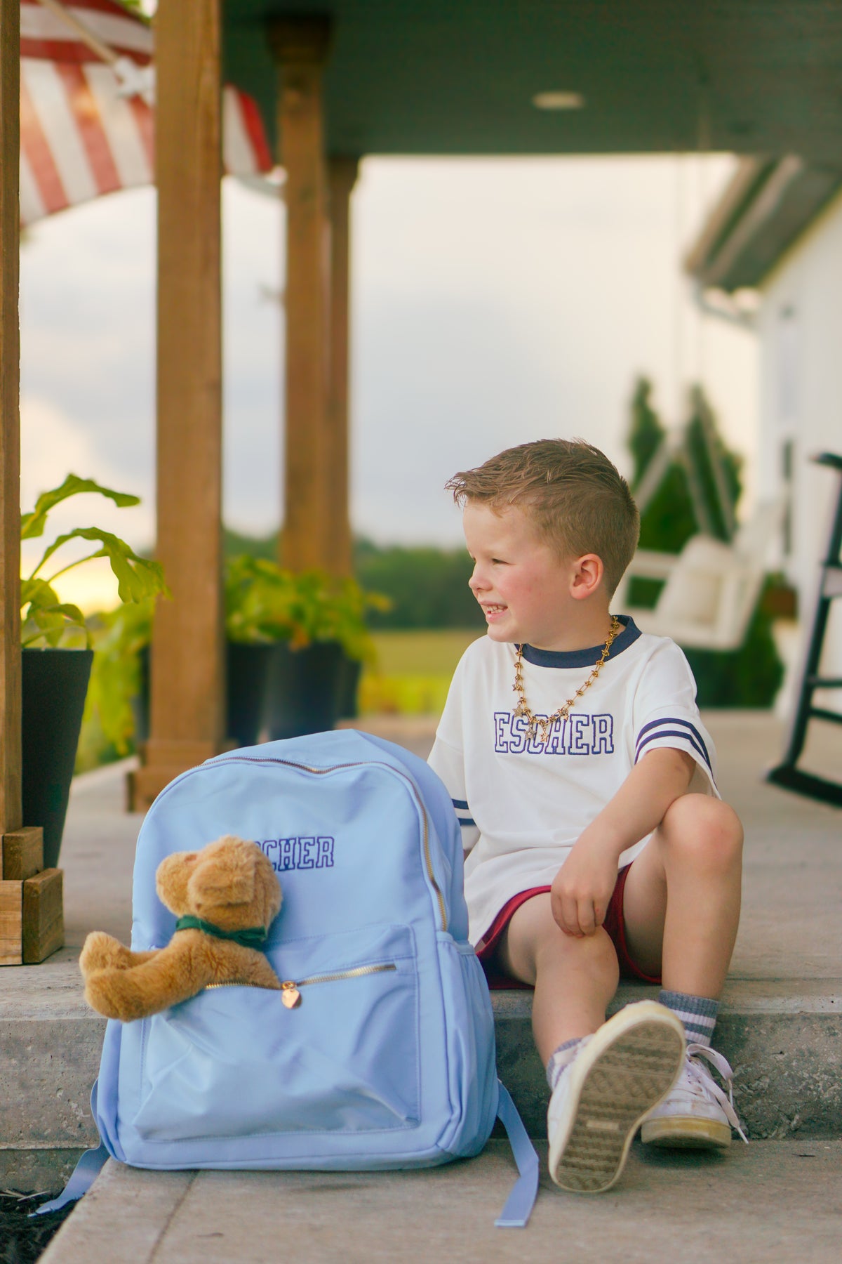 Solid Color Backpack - Blue, Black or Teal