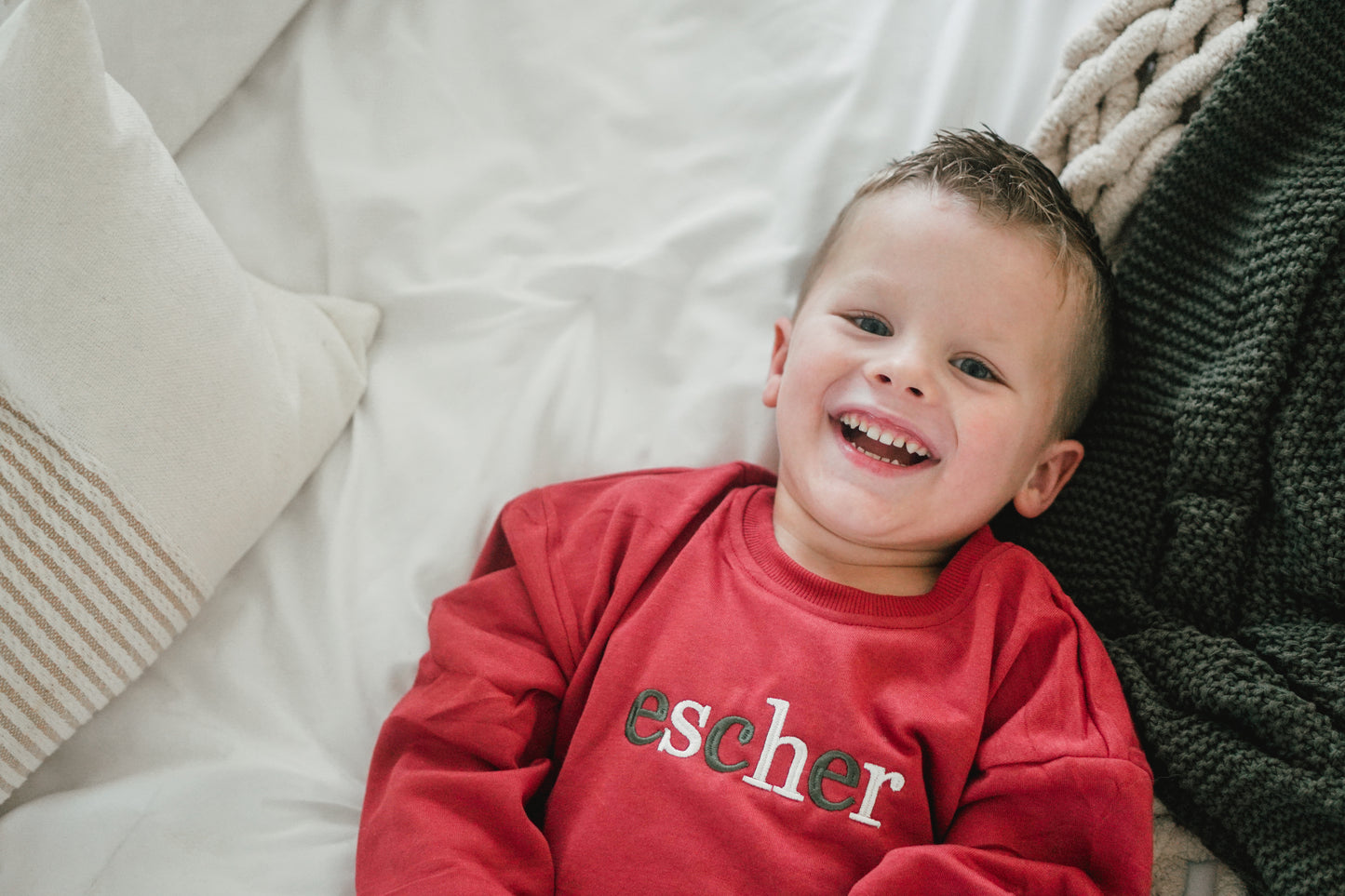 Christmas Crewneck Sweatshirt or Jogger Set - Red or Green