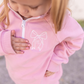 Blank Organic Cotton Quarter-Zip Set - Pink
