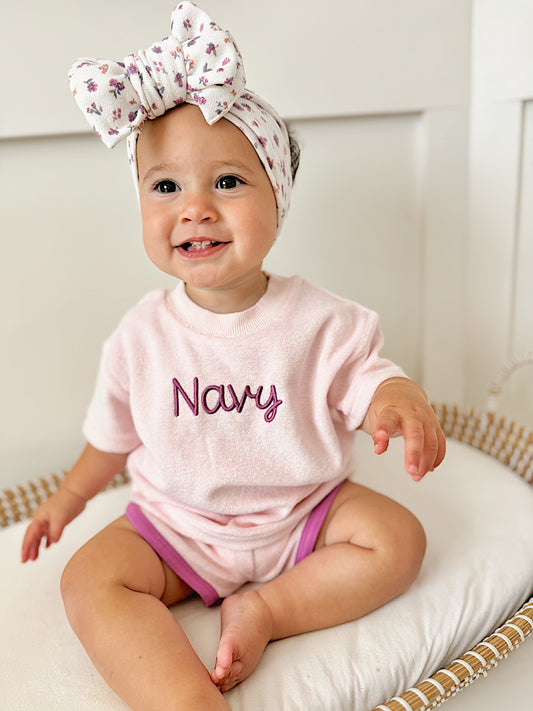 Organic Cotton Terry Shorts Set