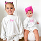 PREORDER Gray Heather Mock Neck Sweatshirt or Shorts Set - Kids or Adult *early December