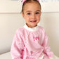 PREORDER Girls Striped Mock Neck Shorts Set *mid-September