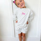 PREORDER Gray Heather Mock Neck Sweatshirt or Shorts Set - Kids or Adult *early December
