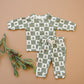 Checkered Christmas Trees Organic Cotton Set *0-3 & 3-6 months